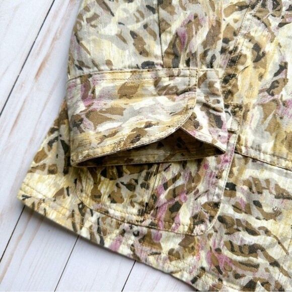 Chico’s Womens Size Large Animal Print Button Closer Lightweight Jacket - Picture 6 of 12